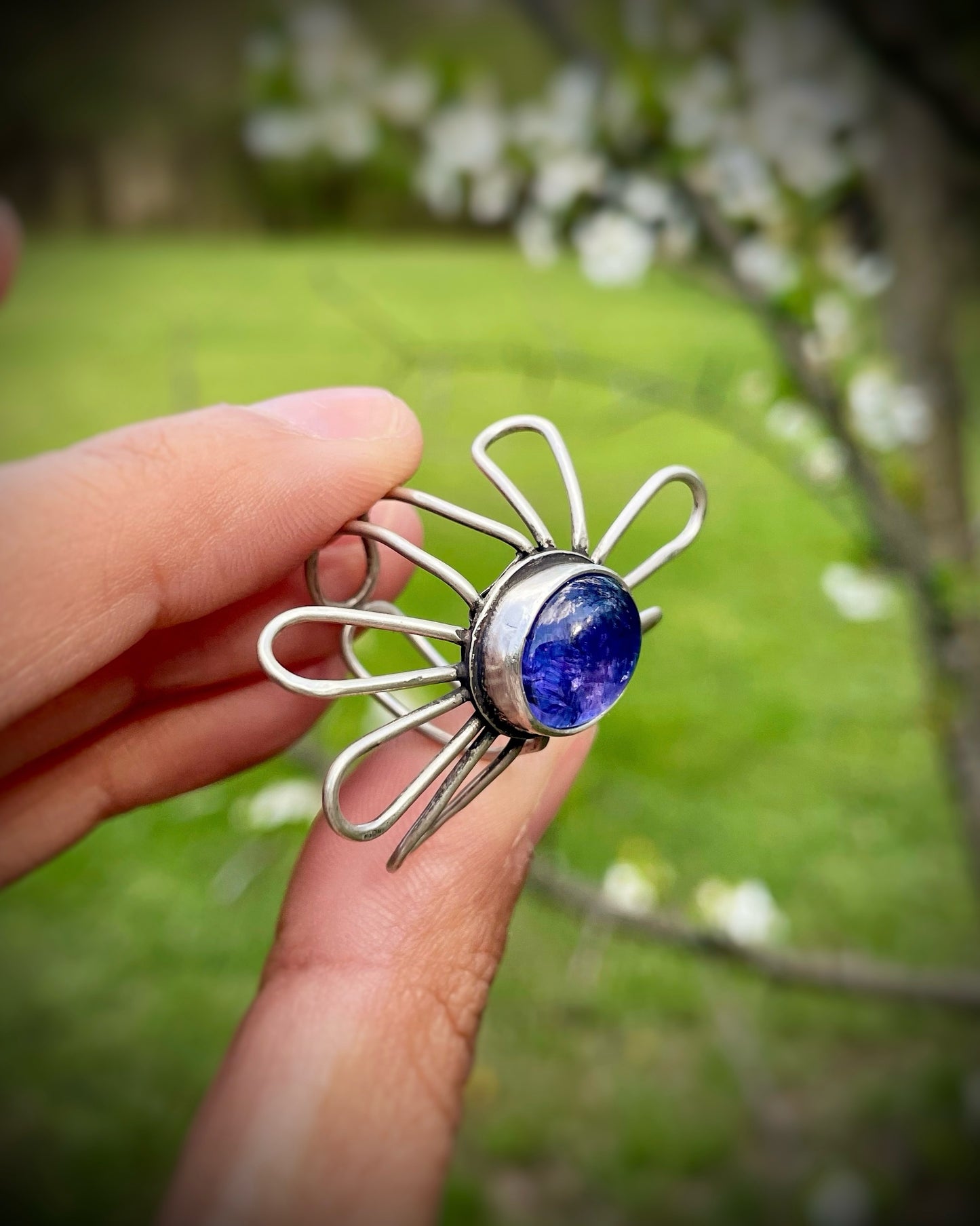 Tanzanite Flower Ring I