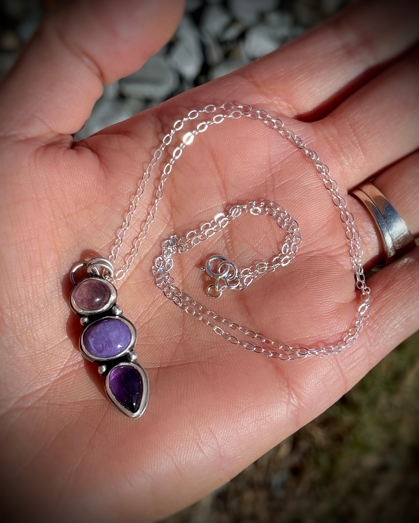 Plum Blush Pendant