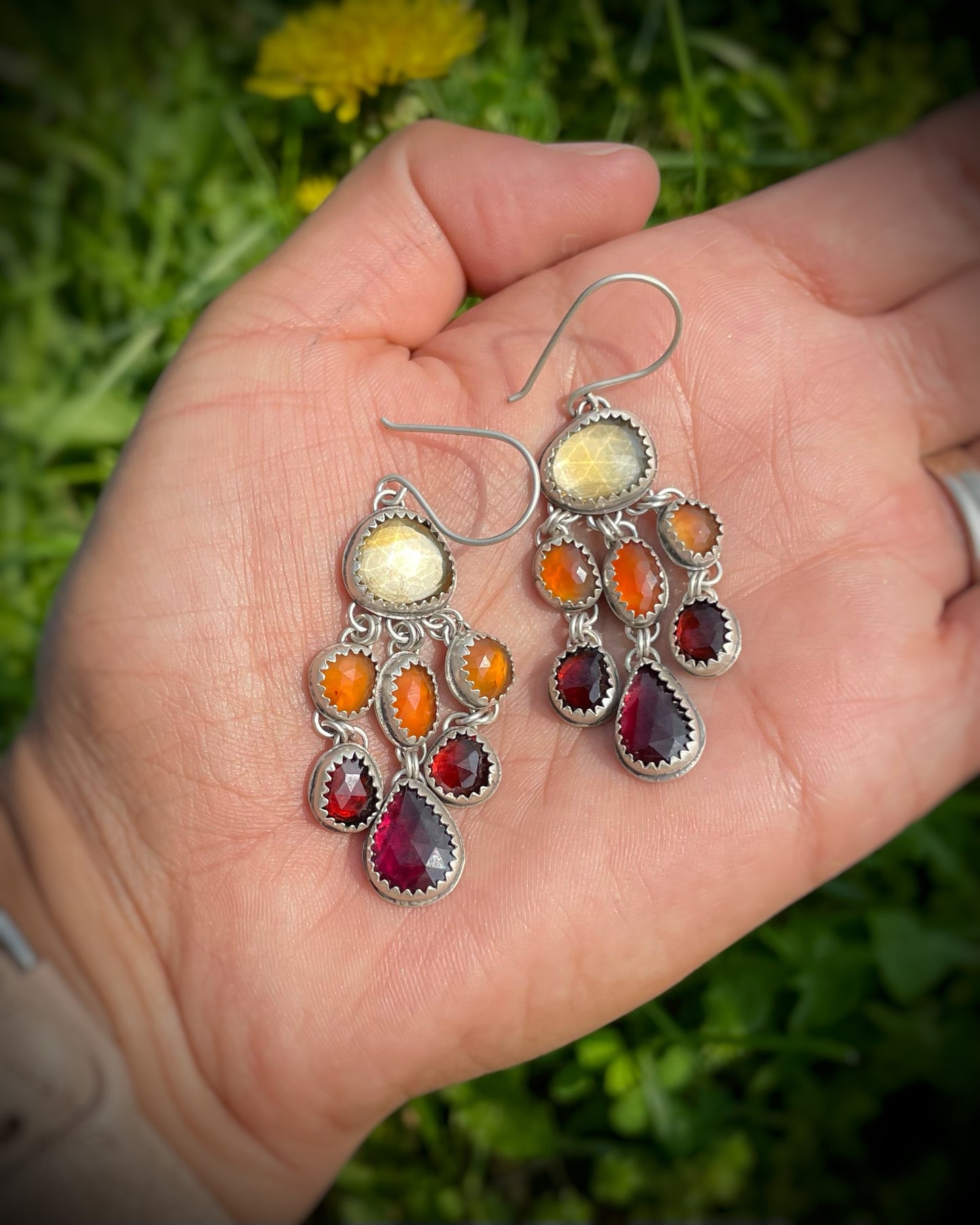 Fire Cascade Earrings