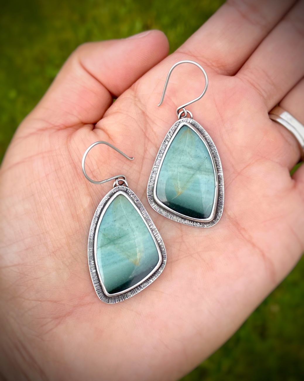Polychrome Jasper Drop Earrings