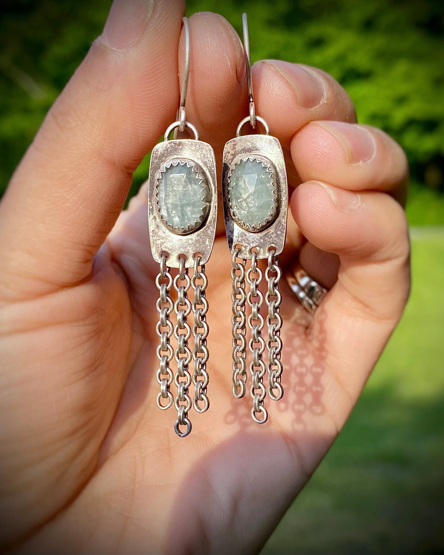 Aqua Kyanite Fringe