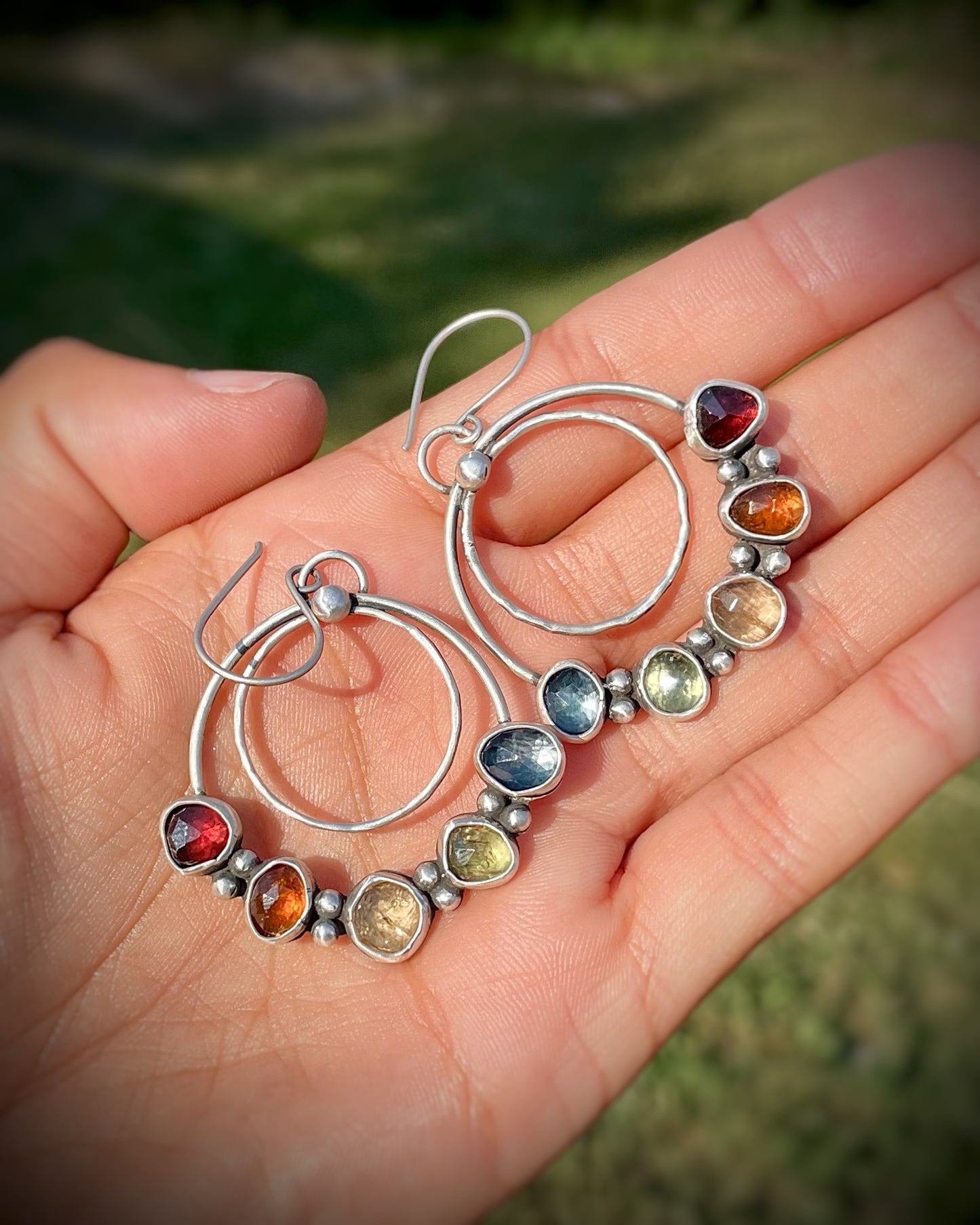 Rainbow Solstice Hoops