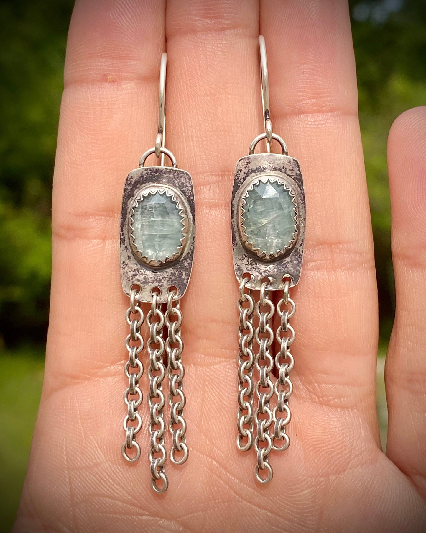Aqua Kyanite Fringe