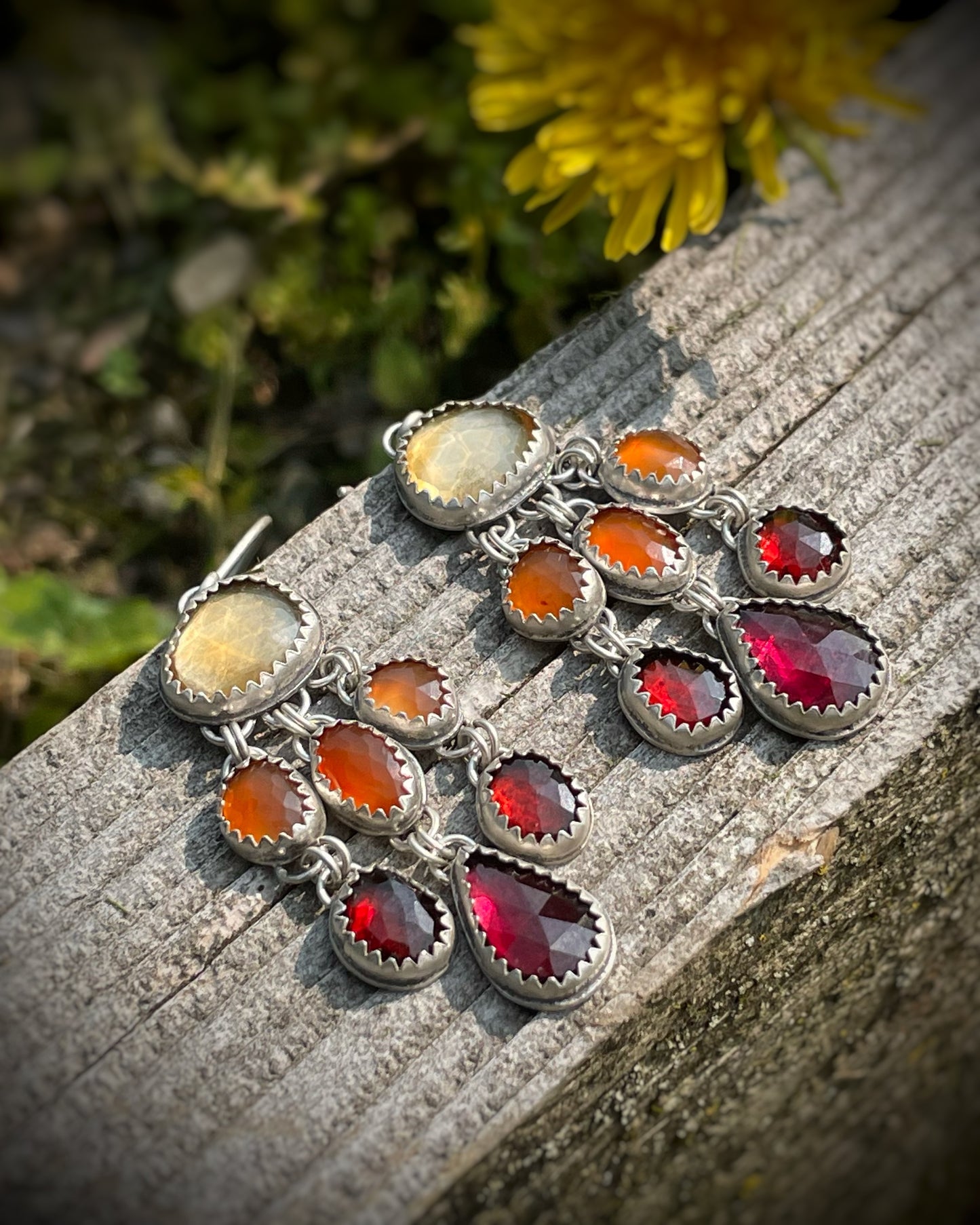 Fire Cascade Earrings