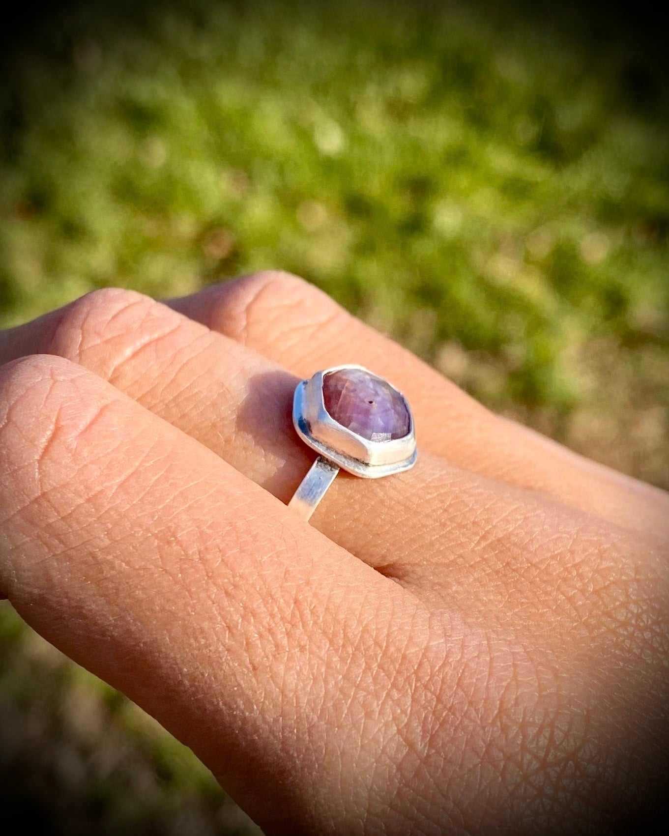 Hex Star Ruby Ring