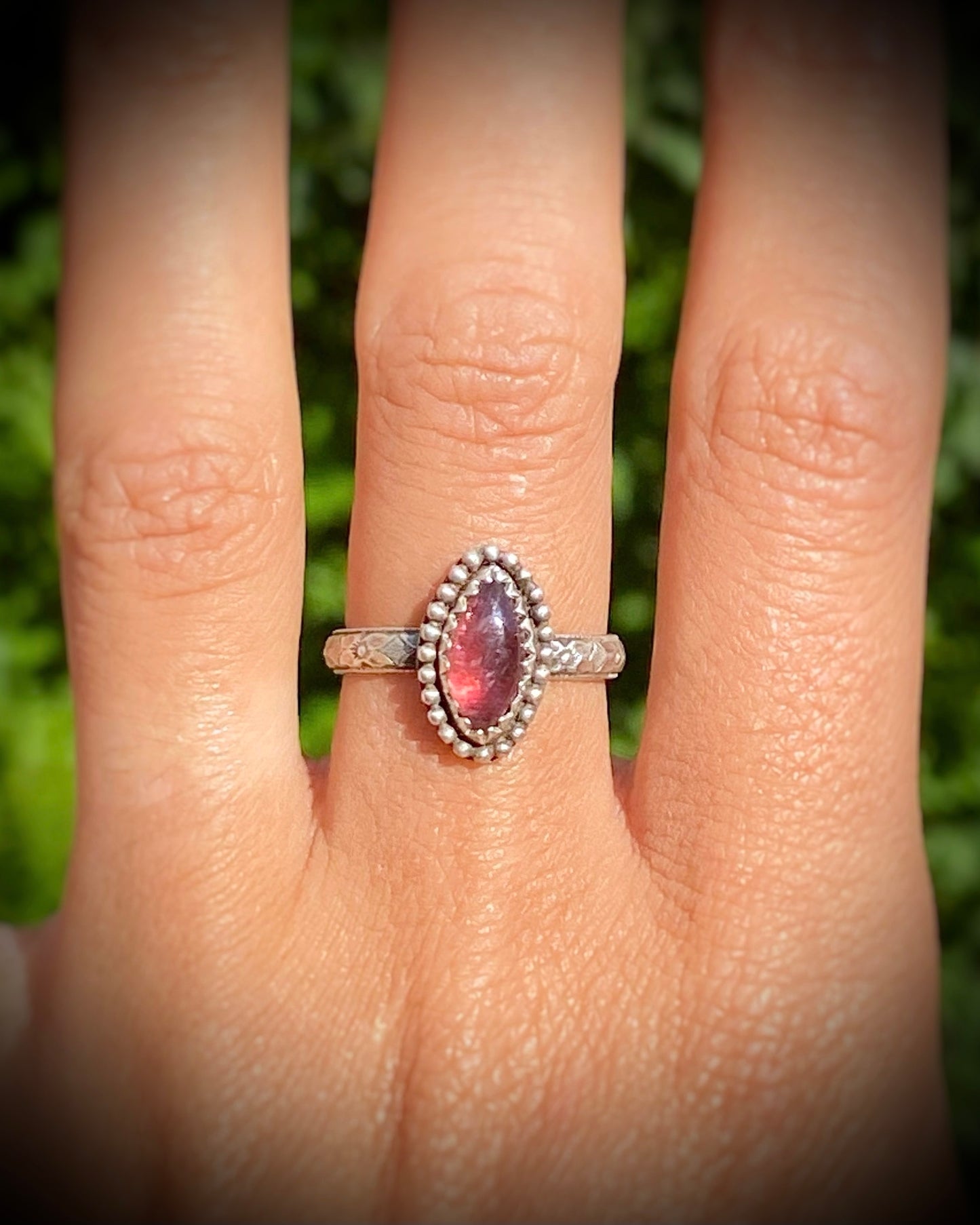Marquise Pink Tourmaline Ring