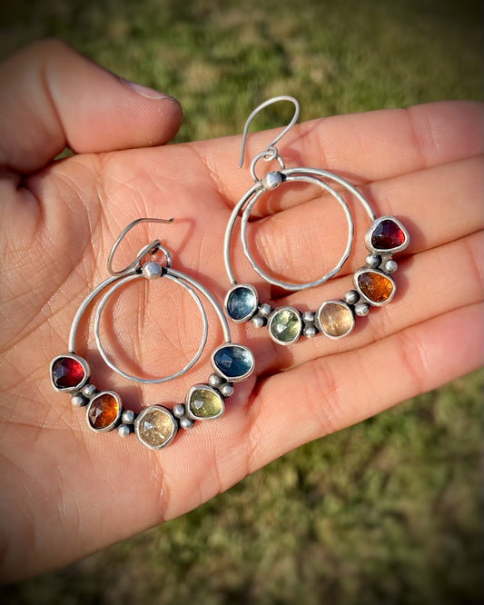 Rainbow Solstice Hoops