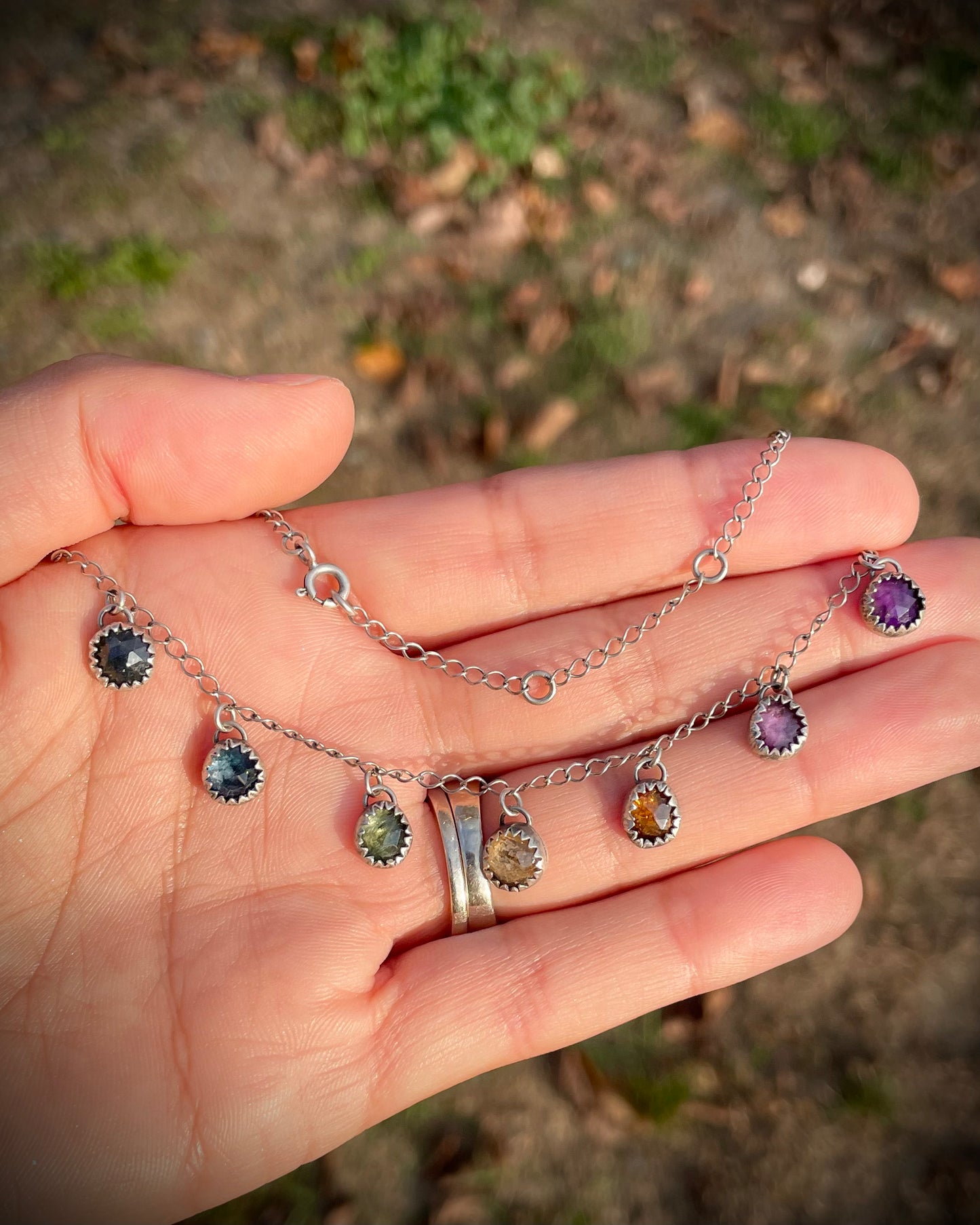 Rainbow Charm Necklace
