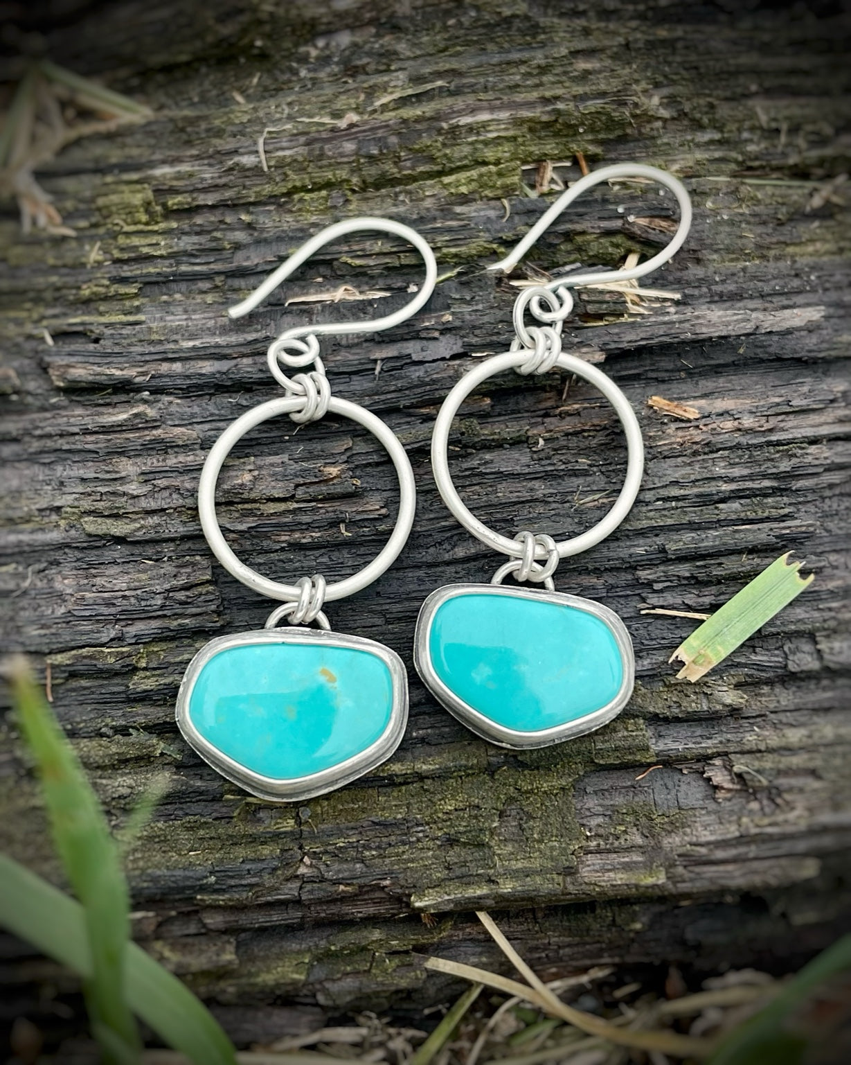 Tyrone Turquoise Swing Drop Earrings