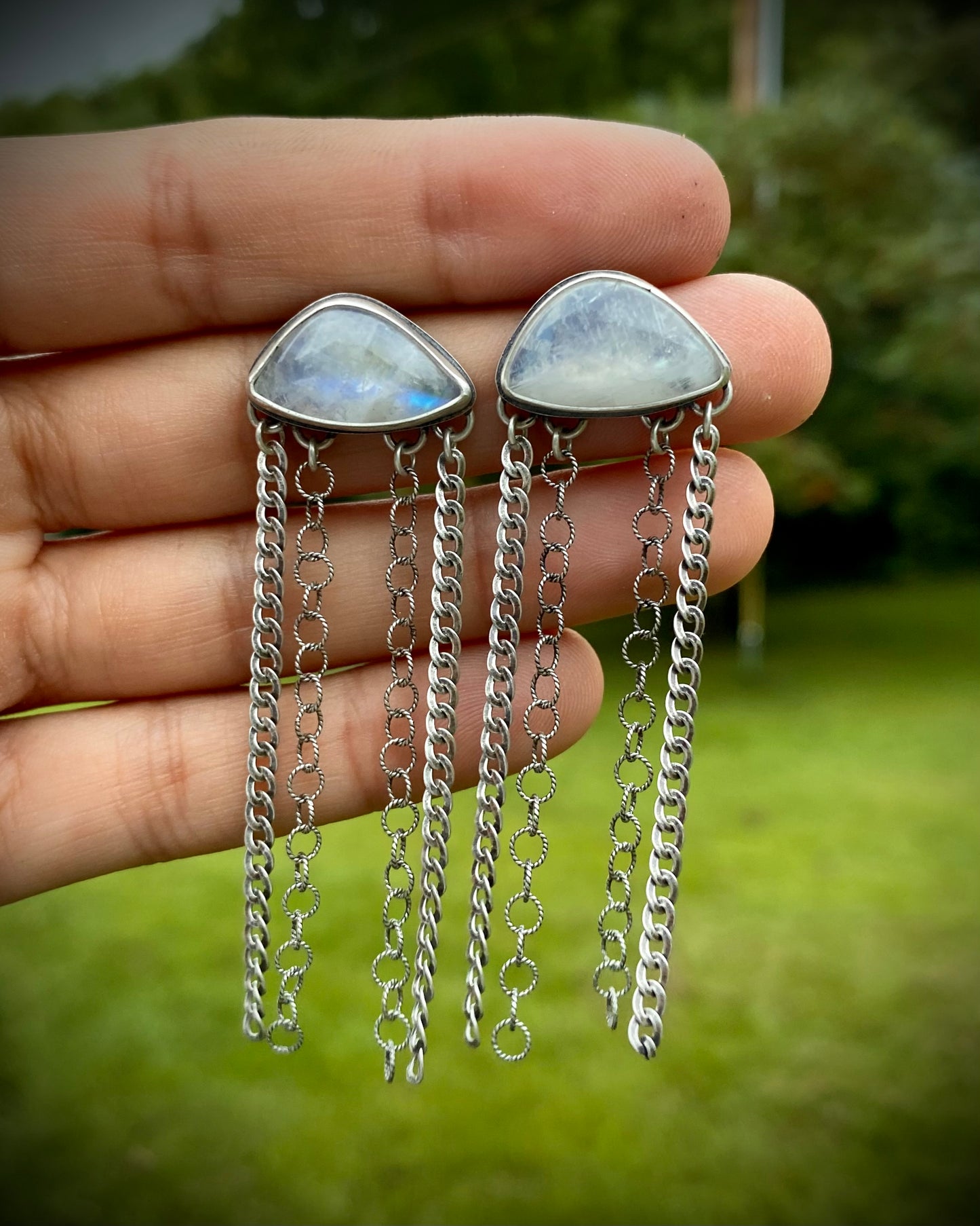 Moonstone Cloud Earrings
