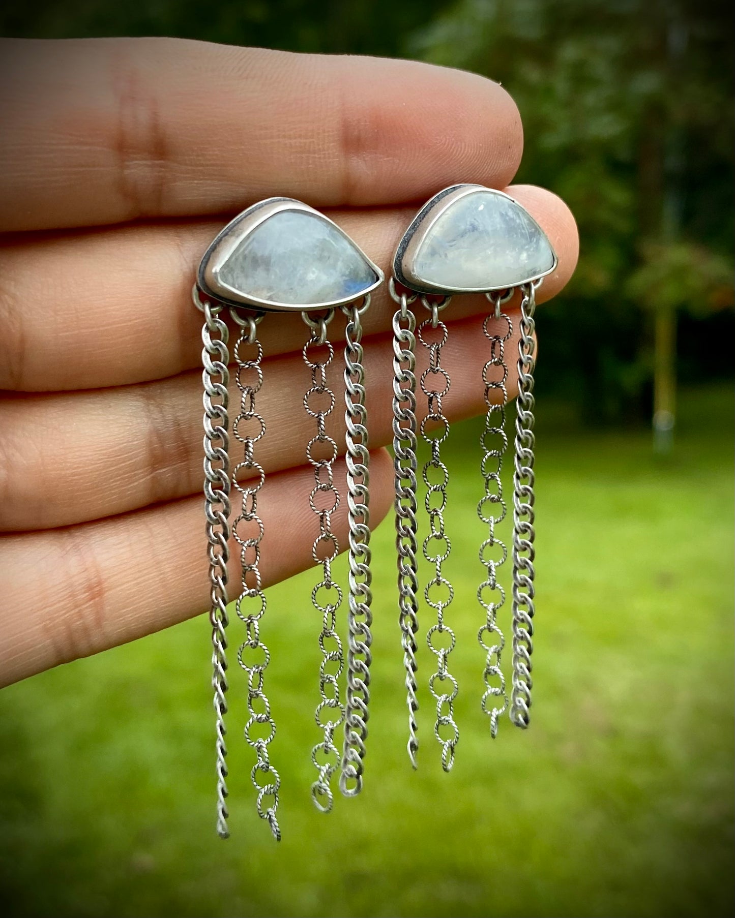 Moonstone Cloud Earrings