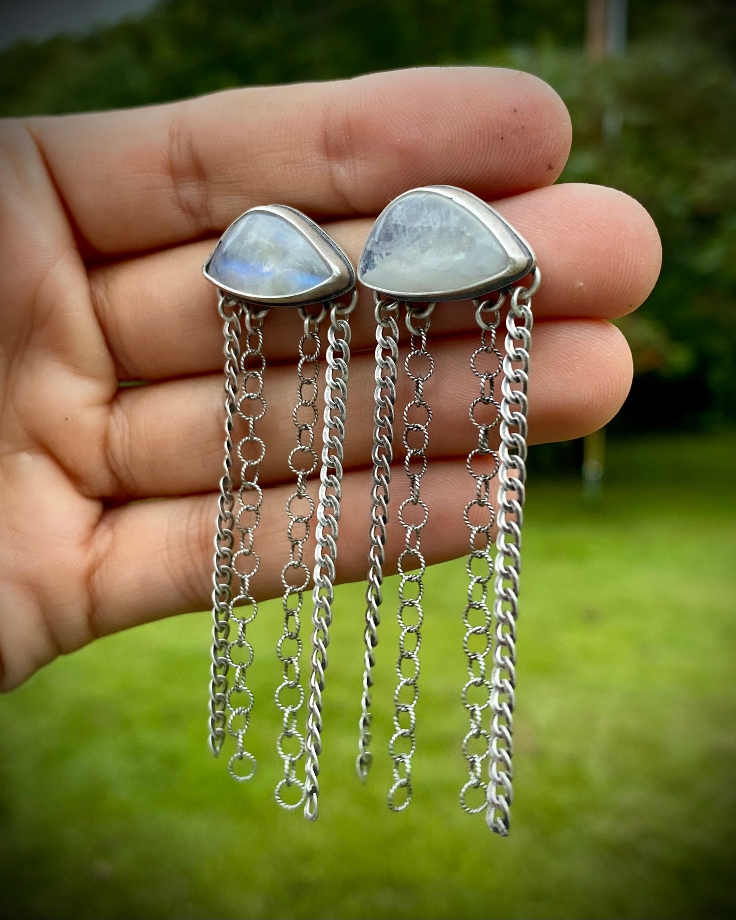 Moonstone Cloud Earrings