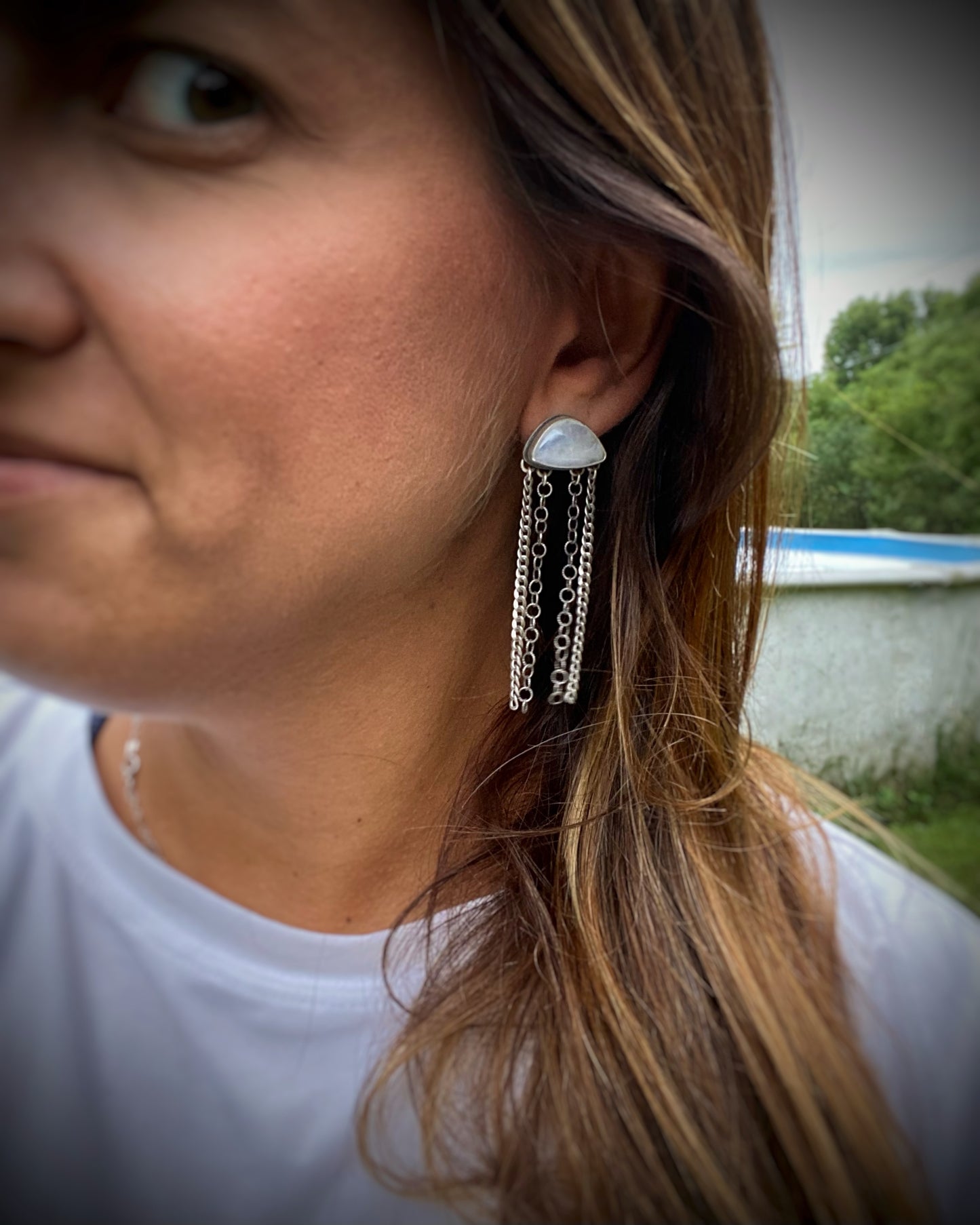 Moonstone Cloud Earrings